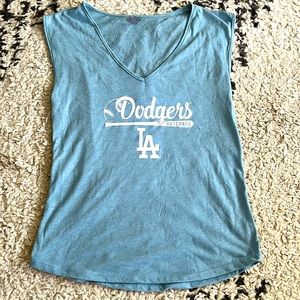 NWT - Los Angeles Dodgers V-Neck Sleeveless T-Shirt